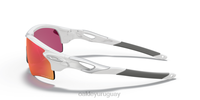Oakley ruta de bloqueo de radar (ajuste de puente bajo) XT4H701 gafas Lentes Prizm Field, montura blanca pulida.