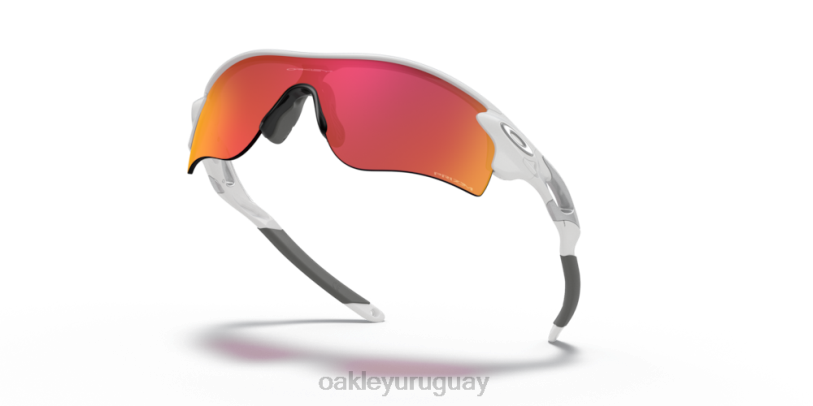 Oakley ruta de bloqueo de radar (ajuste de puente bajo) XT4H701 gafas Lentes Prizm Field, montura blanca pulida.