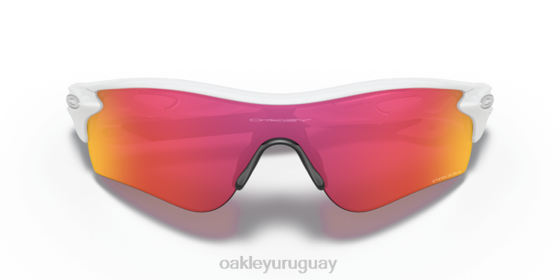 Oakley ruta de bloqueo de radar (ajuste de puente bajo) XT4H701 gafas Lentes Prizm Field, montura blanca pulida.