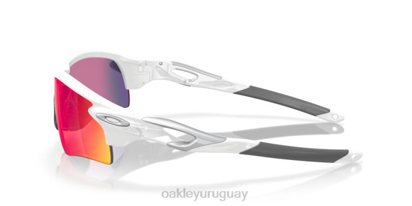 Oakley ruta de bloqueo de radar (ajuste de puente bajo) XT4H702 gafas Lentes Prizm Road, montura blanca pulida.