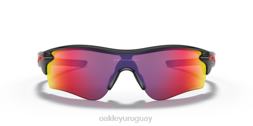 Oakley ruta de bloqueo de radar (ajuste de puente bajo) XT4H704 gafas Lentes Prizm Road, montura negra pulida.