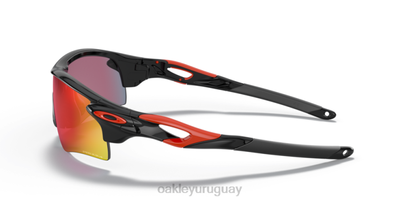 Oakley ruta de bloqueo de radar (ajuste de puente bajo) XT4H704 gafas Lentes Prizm Road, montura negra pulida.