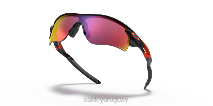 Oakley ruta de bloqueo de radar (ajuste de puente bajo) XT4H704 gafas Lentes Prizm Road, montura negra pulida.