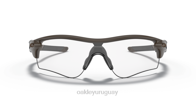 Oakley ruta de bloqueo de radar (ajuste de puente bajo) XT4H711 gafas Lentes fotocromáticas de iridio de transparente a negro, montura verde oliva