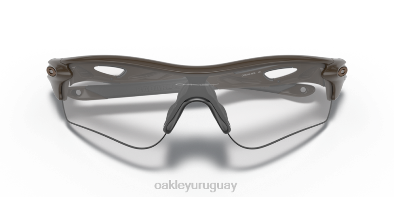 Oakley ruta de bloqueo de radar (ajuste de puente bajo) XT4H711 gafas Lentes fotocromáticas de iridio de transparente a negro, montura verde oliva