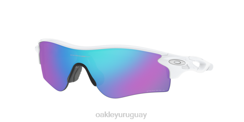 Oakley ruta de bloqueo de radar (ajuste de puente bajo) XT4H716 gafas Lentes Prizm de zafiro, montura blanca.
