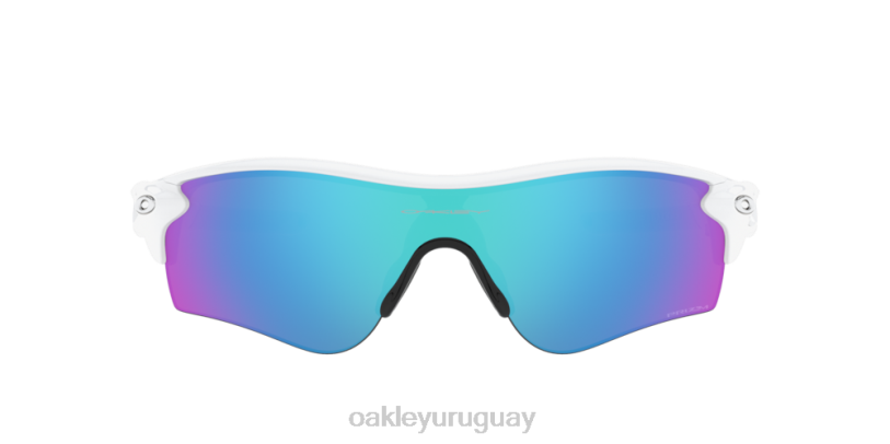 Oakley ruta de bloqueo de radar (ajuste de puente bajo) XT4H716 gafas Lentes Prizm de zafiro, montura blanca.