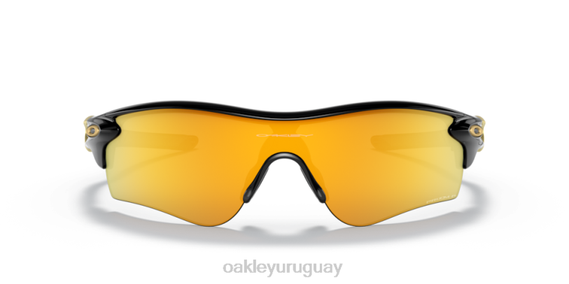 Oakley ruta de bloqueo de radar (ajuste de puente bajo) XT4H718 gafas Lentes polarizadas Prizm 24k, montura negra pulida.