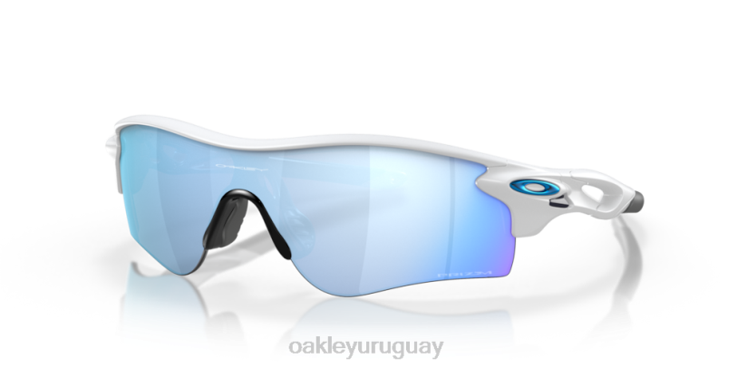 Oakley ruta de bloqueo de radar (ajuste de puente bajo) XT4H719 gafas Lentes prizm polarizadas deep water, montura blanca mate