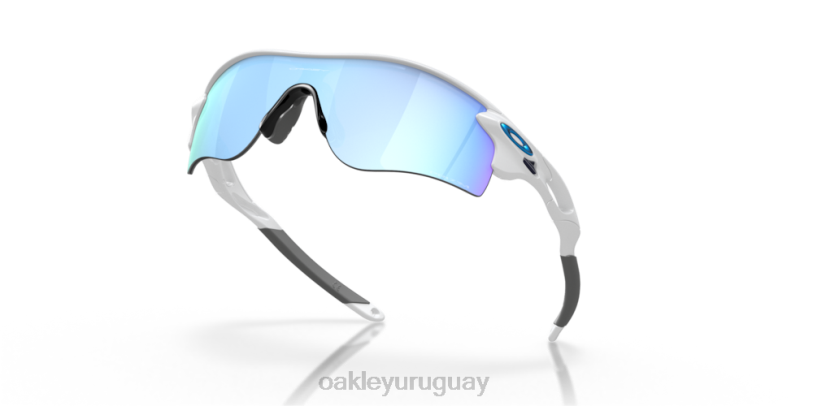 Oakley ruta de bloqueo de radar (ajuste de puente bajo) XT4H719 gafas Lentes prizm polarizadas deep water, montura blanca mate