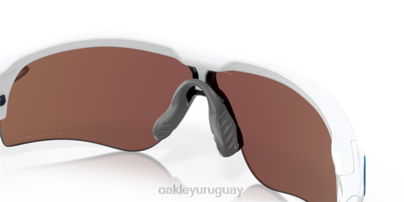 Oakley ruta de bloqueo de radar (ajuste de puente bajo) XT4H719 gafas Lentes prizm polarizadas deep water, montura blanca mate