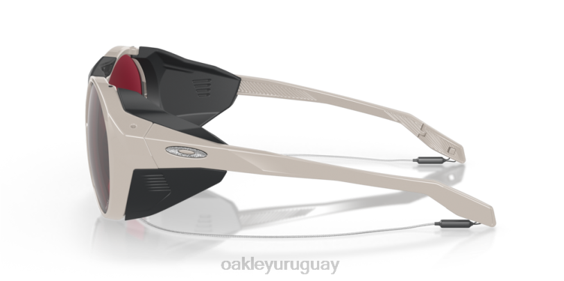 Oakley serie de firmas clifden rancio sandbech XT4H955 gafas Lentes Prizm Snow Black Iridium, montura gris cálido.