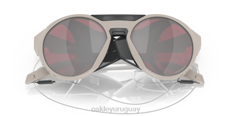 Oakley serie de firmas clifden rancio sandbech XT4H955 gafas Lentes Prizm Snow Black Iridium, montura gris cálido.