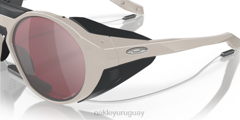 Oakley serie de firmas clifden rancio sandbech XT4H955 gafas Lentes Prizm Snow Black Iridium, montura gris cálido.