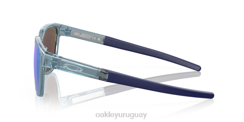 Oakley solenoide XT4H835 gafas Lentes Prizm de zafiro, montura transparente lavada a la piedra.