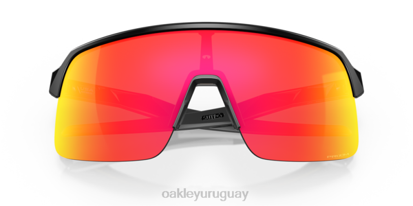 Oakley sutro lite (ajuste de puente bajo) XT4H449 gafas Lentes prizm ruby, montura negra mate.