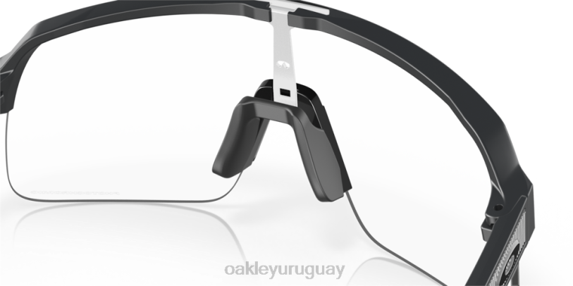 Oakley sutro lite (ajuste de puente bajo) XT4H453 gafas Lentes fotocromáticas de iridio de transparente a negro, montura de carbono mate