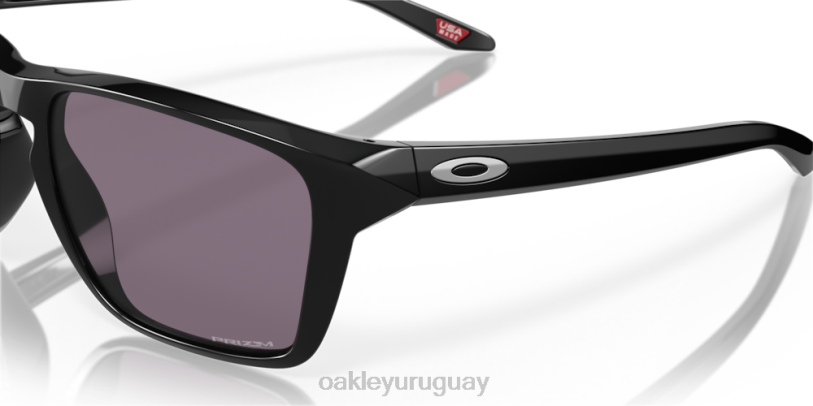 Oakley sylas (ajuste de puente bajo) XT4H958 gafas lentes gris prizm, montura negra pulida