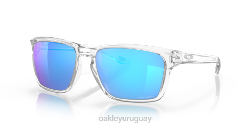 Oakley sylas (ajuste de puente bajo) XT4H962 gafas Lentes Prizm de zafiro, montura transparente pulida.