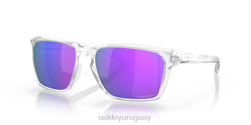 Oakley sylas (ajuste de puente bajo) XT4H965 gafas lentes prizm violeta, montura transparente mate