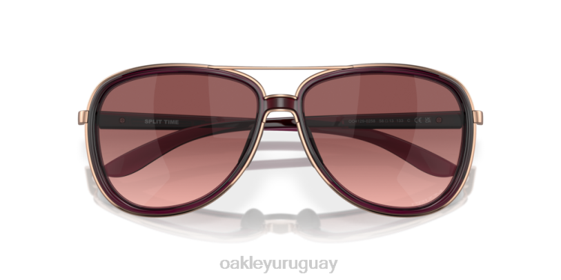 Oakley tiempo fraccionado XT4H436 gafas lentes g40 negro degradado, montura cristal frambuesa