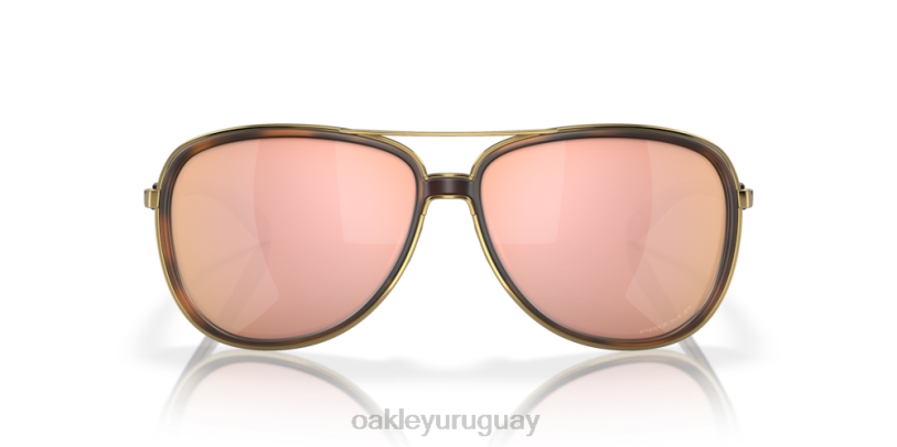 Oakley tiempo fraccionado XT4H438 gafas lentes polarizadas prizm oro rosa, montura carey marrón