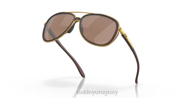 Oakley tiempo fraccionado XT4H441 gafas Lentes polarizadas Prizm de tungsteno, montura color cerveza de raíz mate.