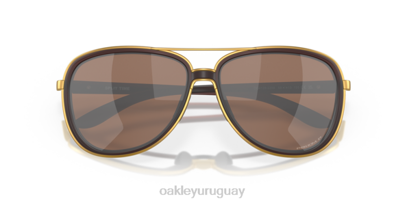 Oakley tiempo fraccionado XT4H441 gafas Lentes polarizadas Prizm de tungsteno, montura color cerveza de raíz mate.