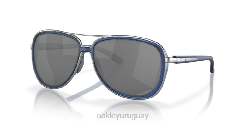 Oakley tiempo fraccionado XT4H443 gafas lentes prizm negro, montura azul transparente mate