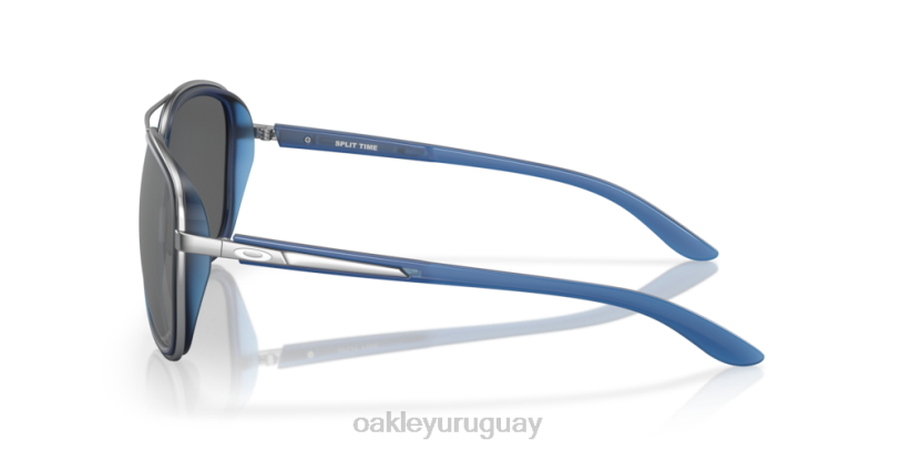 Oakley tiempo fraccionado XT4H443 gafas lentes prizm negro, montura azul transparente mate