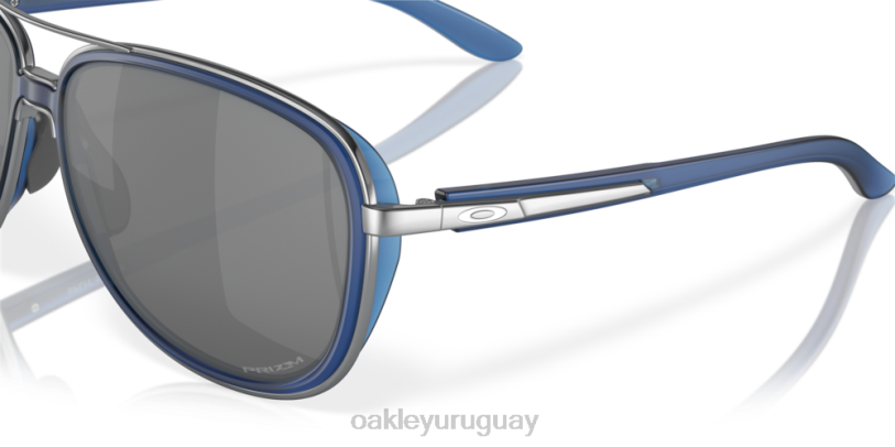 Oakley tiempo fraccionado XT4H443 gafas lentes prizm negro, montura azul transparente mate