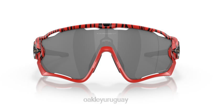 Oakley tigre rojo rompe mandíbulas XT4H259 gafas lentes prizm negras, montura tigre roja