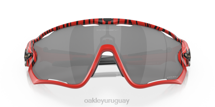 Oakley tigre rojo rompe mandíbulas XT4H259 gafas lentes prizm negras, montura tigre roja