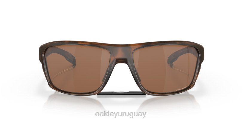 Oakley tiro dividido XT4H297 gafas Lentes polarizadas Prizm de tungsteno, montura carey mate.