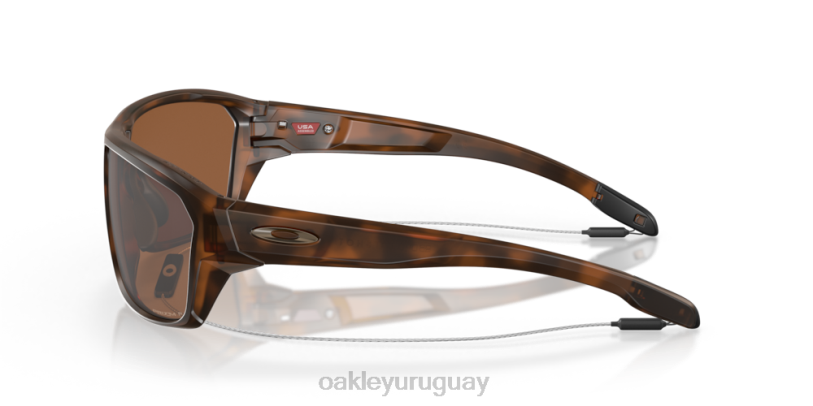 Oakley tiro dividido XT4H297 gafas Lentes polarizadas Prizm de tungsteno, montura carey mate.