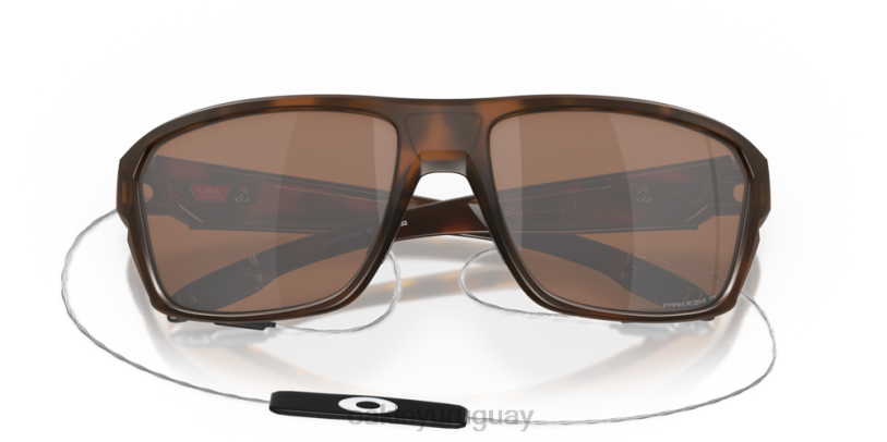 Oakley tiro dividido XT4H297 gafas Lentes polarizadas Prizm de tungsteno, montura carey mate.