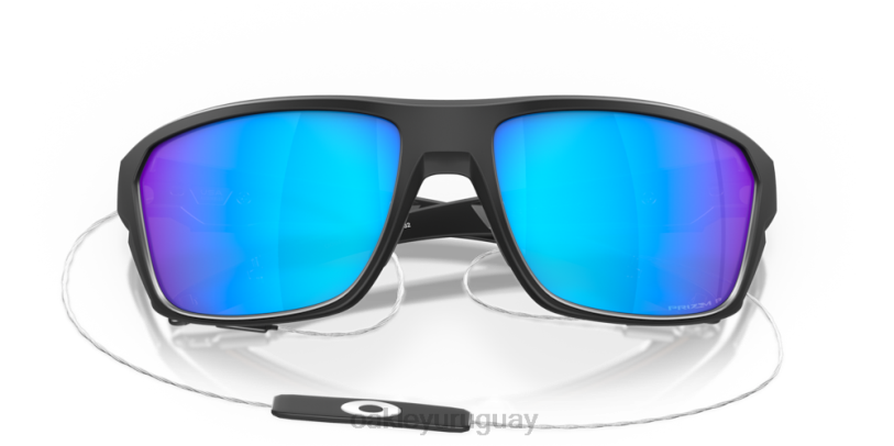 Oakley tiro dividido XT4H302 gafas lentes polarizadas prizm sapphire, montura negra mate