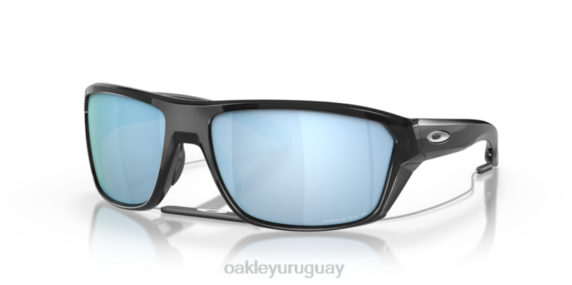 Oakley tiro dividido XT4H304 gafas lentes prizm polarizadas de agua profunda, montura de tinta negra