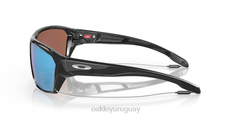 Oakley tiro dividido XT4H304 gafas lentes prizm polarizadas de agua profunda, montura de tinta negra