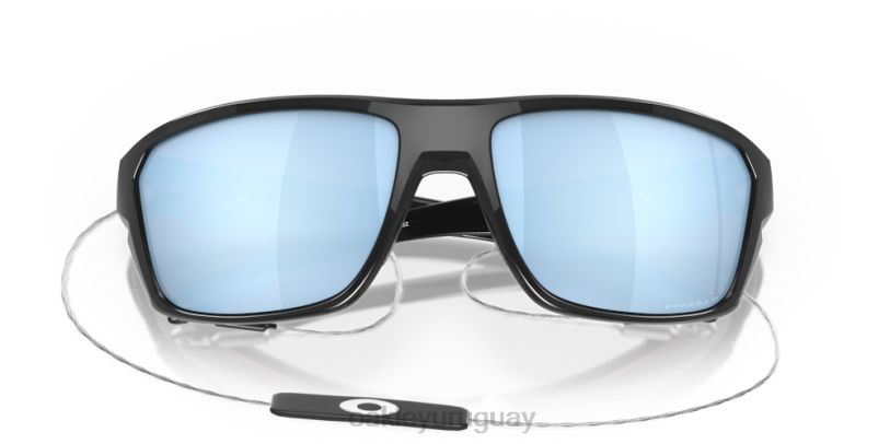Oakley tiro dividido XT4H304 gafas lentes prizm polarizadas de agua profunda, montura de tinta negra