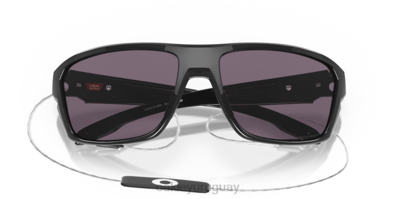 Oakley tiro dividido XT4H305 gafas lentes prizm gris, montura tinta negra