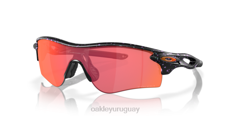 Oakley trayectoria de radarlock (ajuste de puente bajo) colección ascendiente XT4H720 gafas Lentes prizm trail torch, montura con salpicaduras de color verde mate y morado