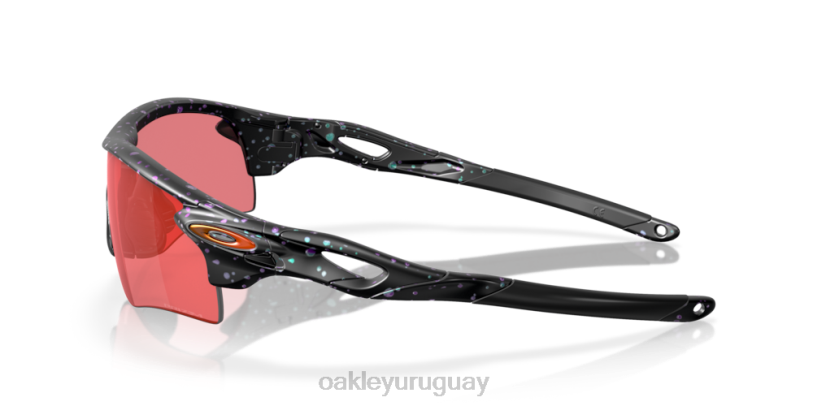 Oakley trayectoria de radarlock (ajuste de puente bajo) colección ascendiente XT4H720 gafas Lentes prizm trail torch, montura con salpicaduras de color verde mate y morado