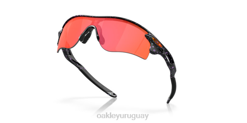 Oakley trayectoria de radarlock (ajuste de puente bajo) colección ascendiente XT4H720 gafas Lentes prizm trail torch, montura con salpicaduras de color verde mate y morado