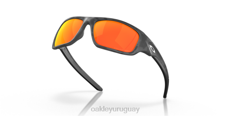 Oakley válvula XT4H778 gafas Lentes polarizadas Ruby Iridium, montura de camuflaje negro mate.