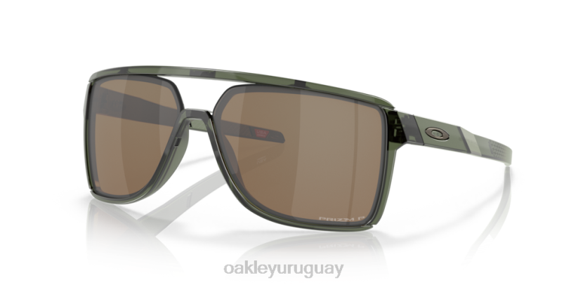 Oakley castillo XT4H209 gafas lentes polarizadas prizm tungsteno, montura tinta oliva