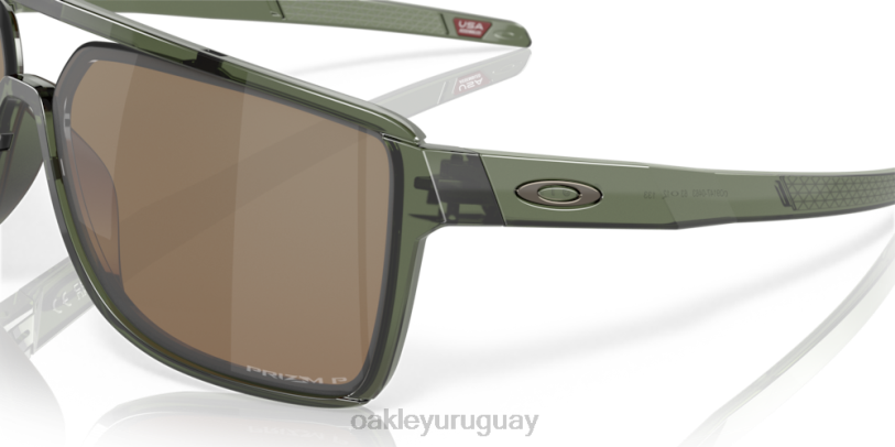 Oakley castillo XT4H209 gafas lentes polarizadas prizm tungsteno, montura tinta oliva