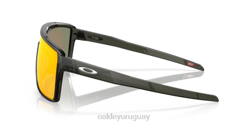 Oakley castillo XT4H210 gafas Lentes prizm ruby, montura gris humo mate