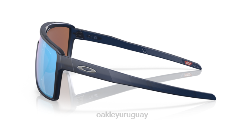 Oakley castillo XT4H211 gafas Lentes prizm polarizadas de agua profunda, montura azul translúcida mate
