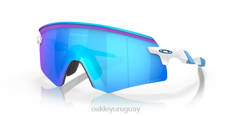 Oakley codificador XT4H1046 gafas Lentes Prizm de zafiro, montura blanca pulida.